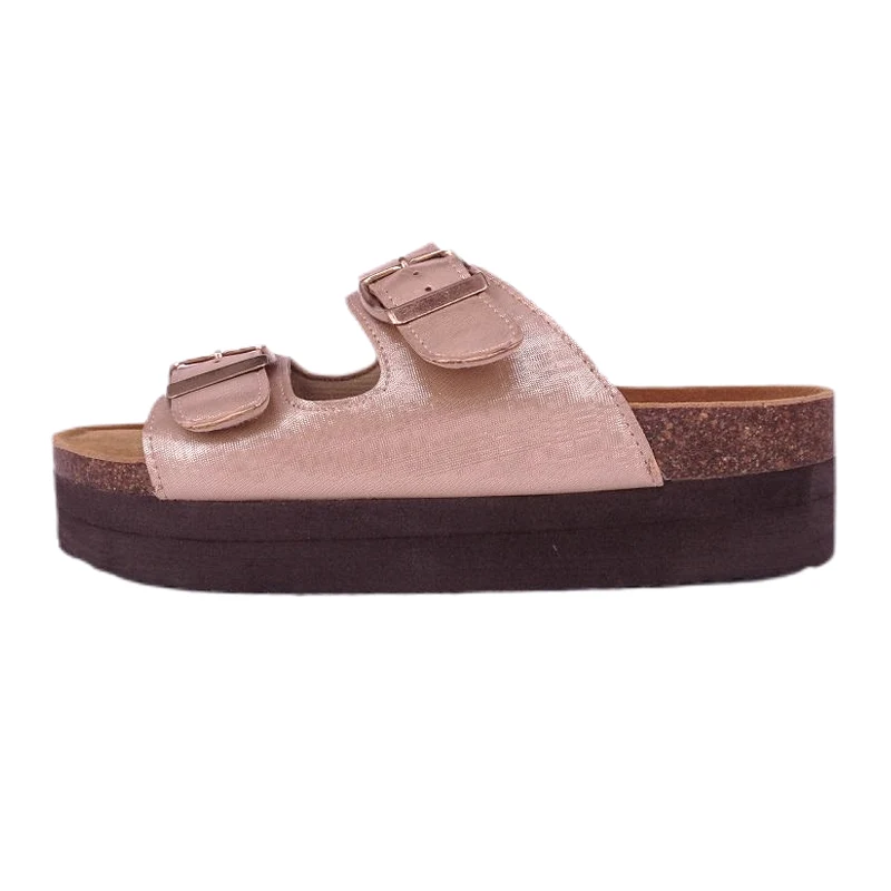 Cork Footbed + Memoria Foam Novus Latin factus pro aestivis Sandals? MMXXVI Procurement trends in footbed Platform Sandals