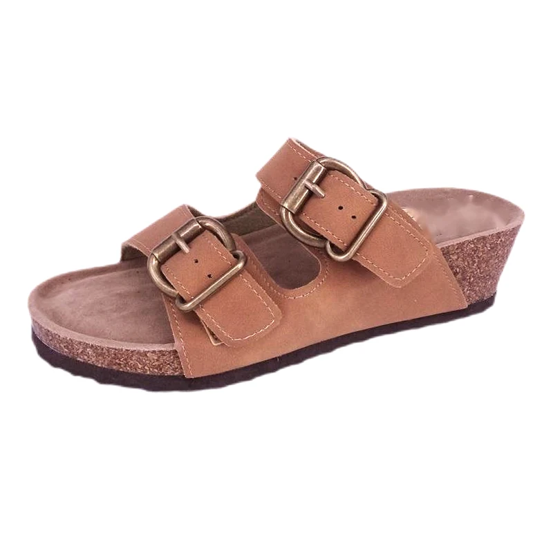 Mulierum footbed II Fibulas Strap cuneis Sandals