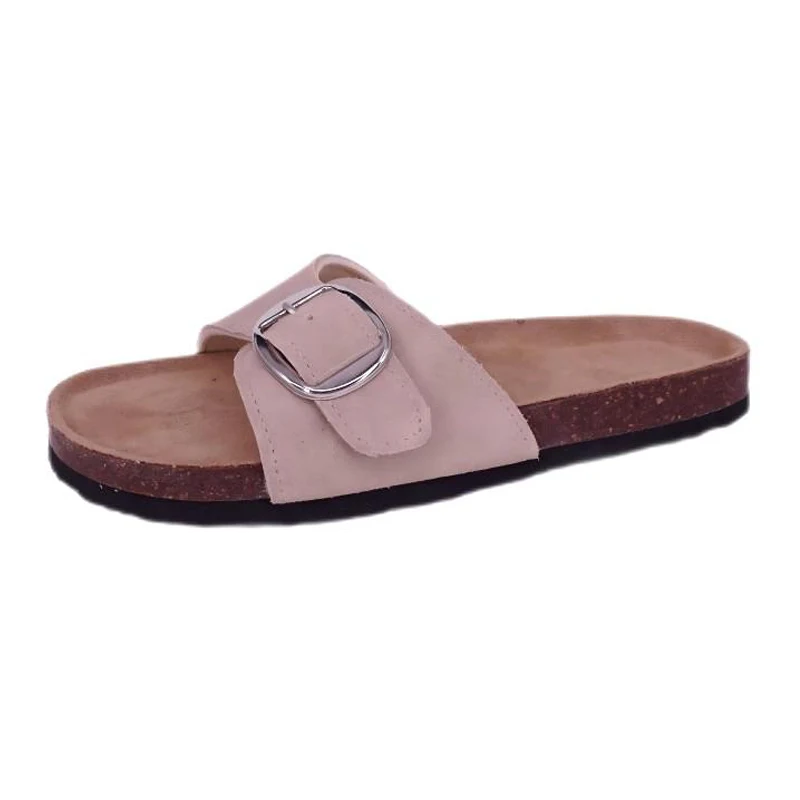 Men's One Fibula Strap Sincerus Suede Cork Sandals